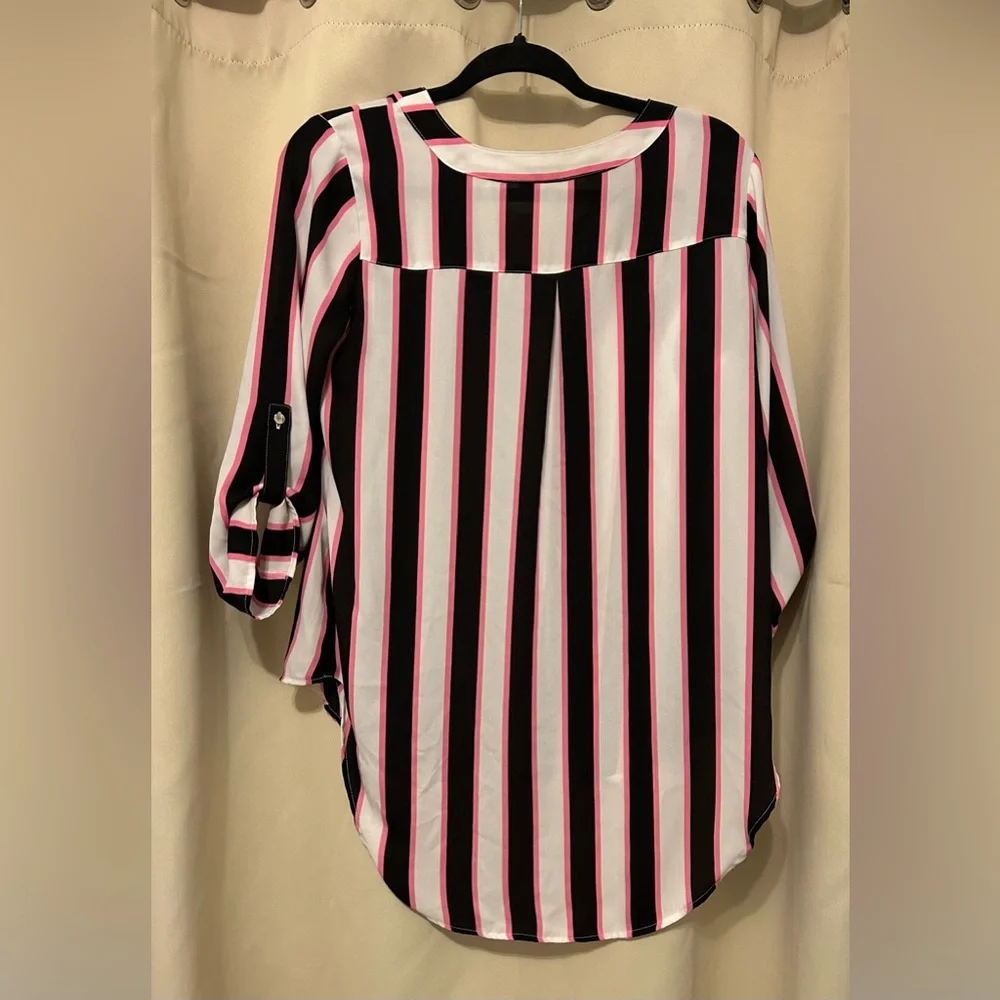 Black And Pink Cato Shirt - Picture 3 of 3